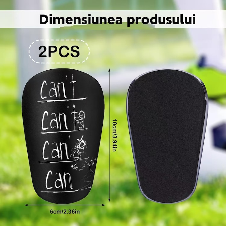 Apărătoare Tibii Fotbal CAN – profil lateral, formă anatomică